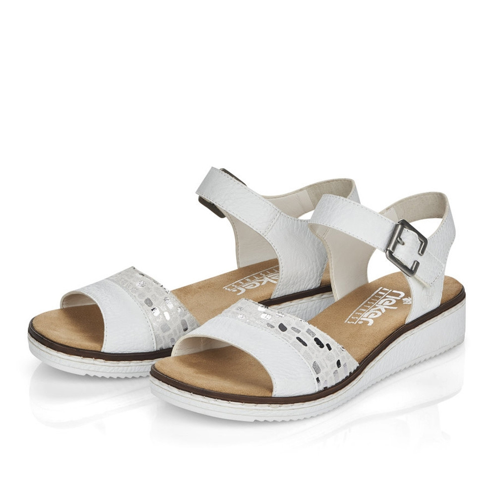 detail Dámské sandály RIEKER V3626-80 bílá S1