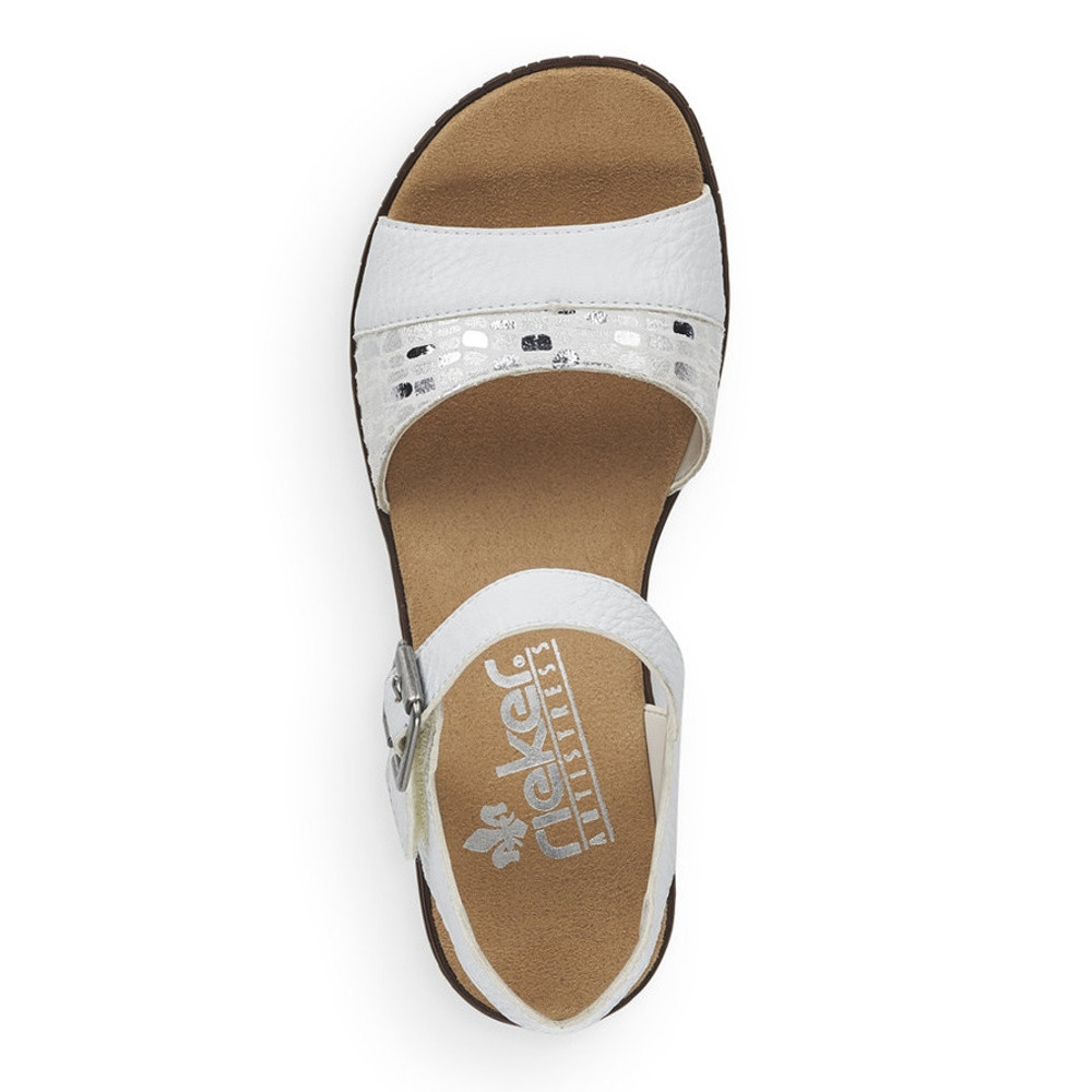 detail Dámské sandály RIEKER V3626-80 bílá S1