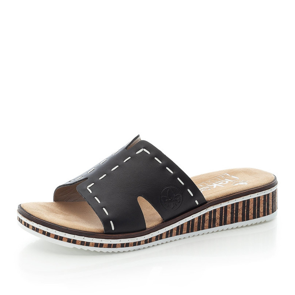 detail Dámské nazouváky RIEKER RIE-10200466-S2 černá