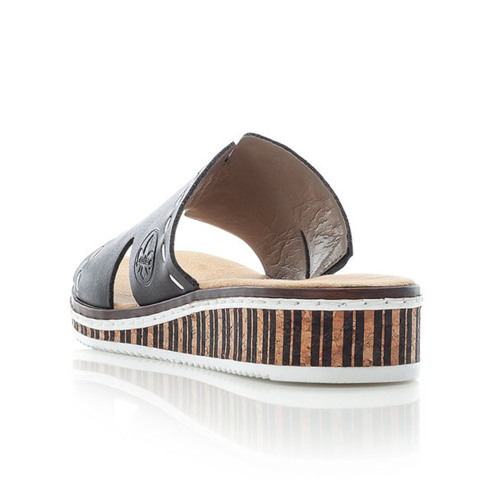 detail Dámské nazouváky RIEKER RIE-10200466-S2 černá