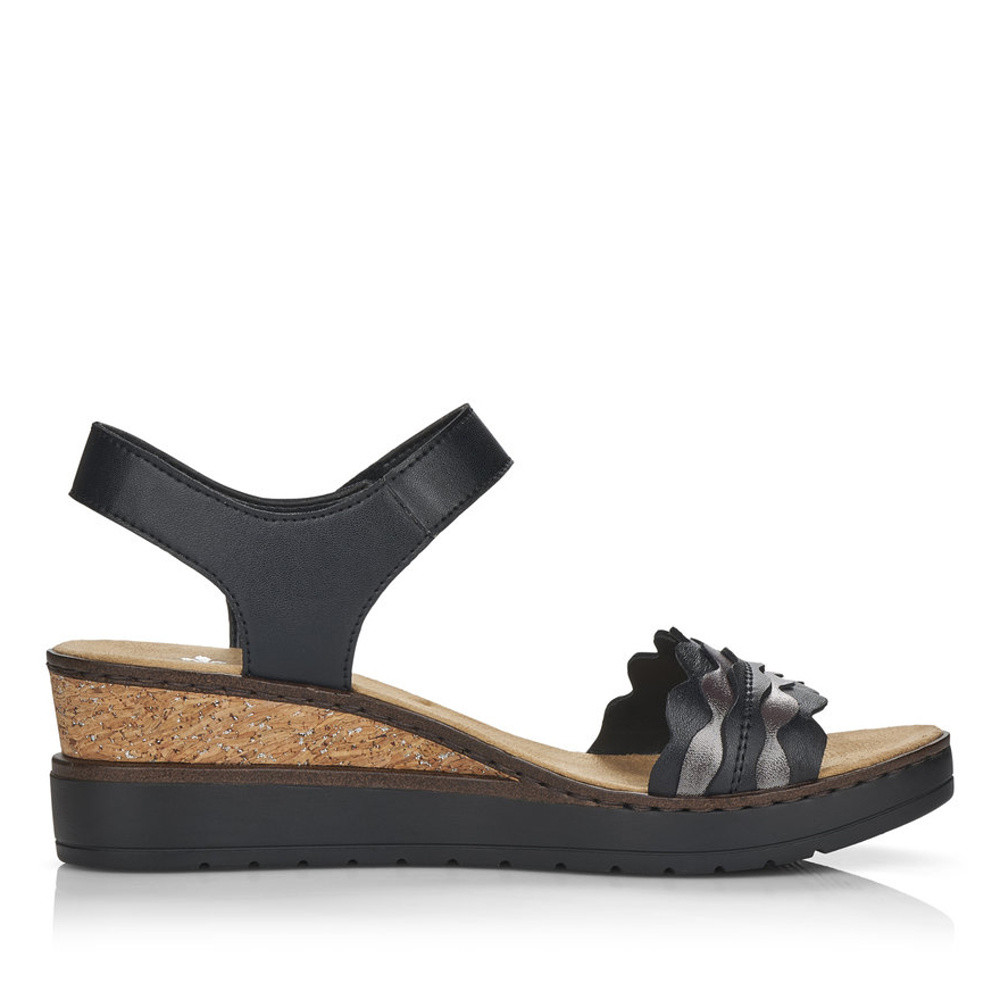 detail Dámské sandály RIEKER V38F3-00 černá S3