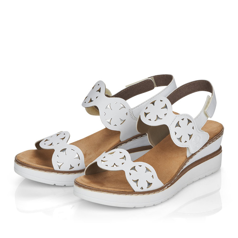 detail Dámské sandály RIEKER RIE-10200478-S1 bílá