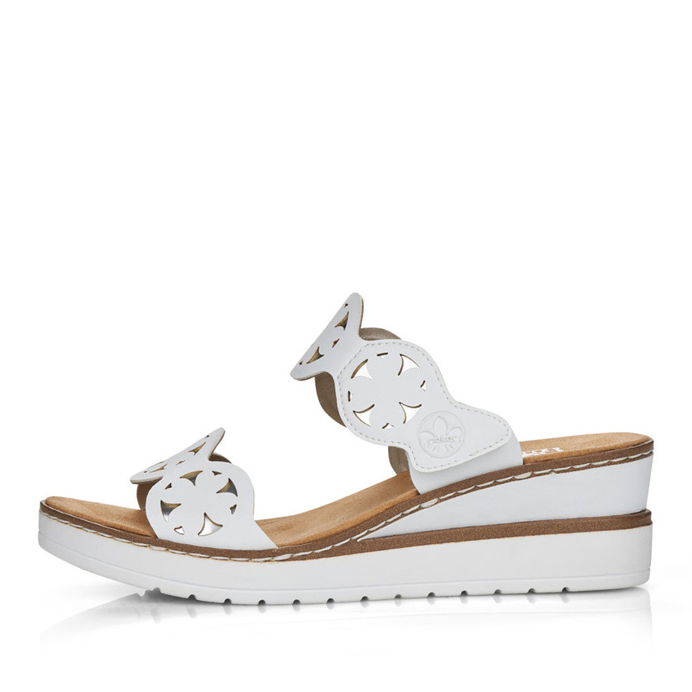 detail Dámské nazouváky RIEKER V38P5-80 bílá S1