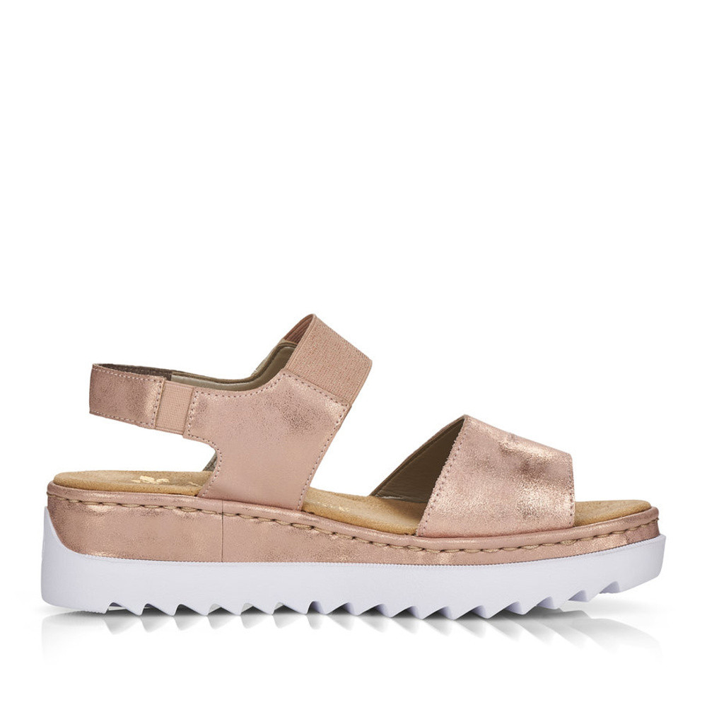 detail Dámské sandály RIEKER V4474-31 růžová S1