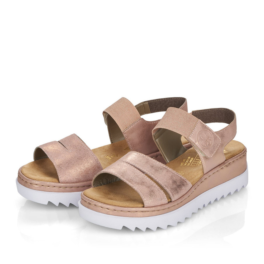 detail Dámské sandály RIEKER V4474-31 růžová S1