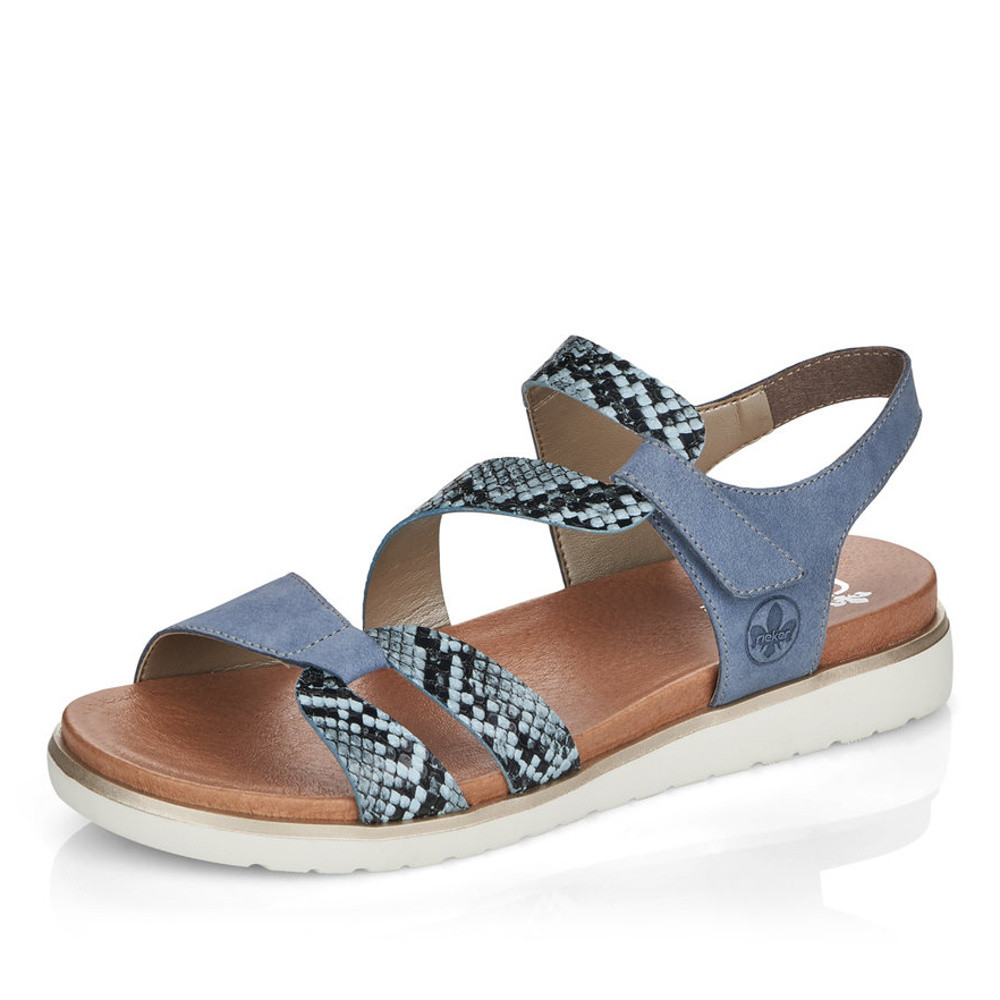 detail Dámské sandály RIEKER V5069-12 modrá S1