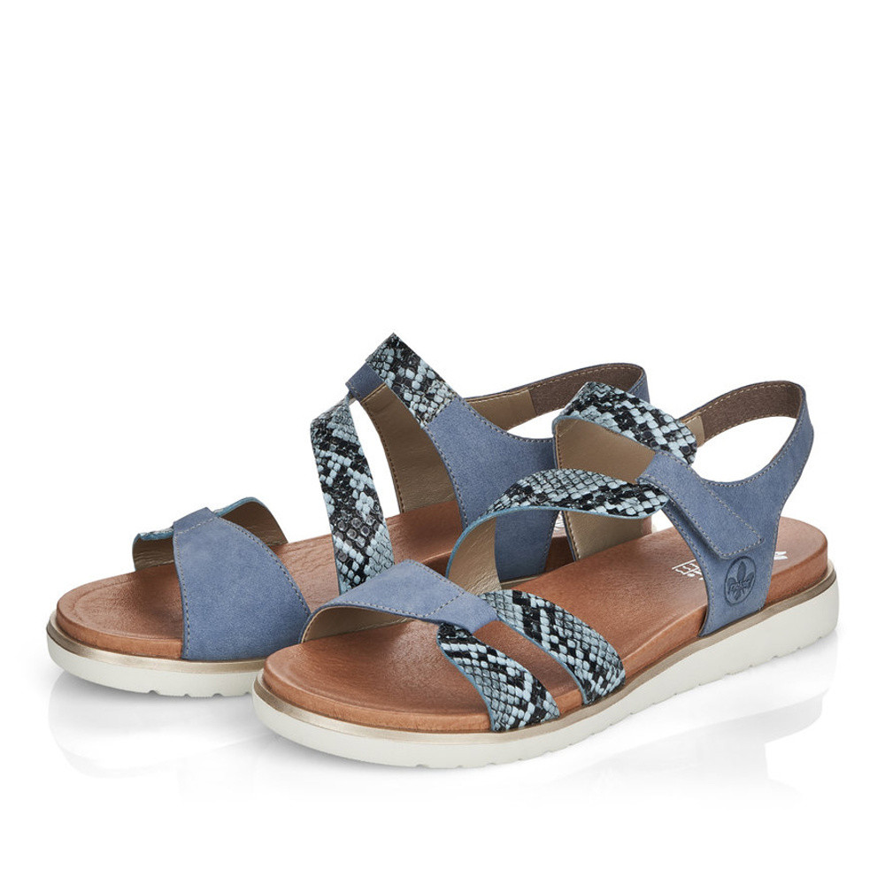 detail Dámské sandály RIEKER V5069-12 modrá S1