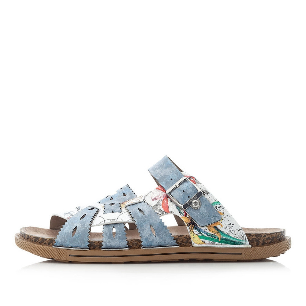 detail Dámské nazouváky RIEKER RIE-10200500-S1 modrá