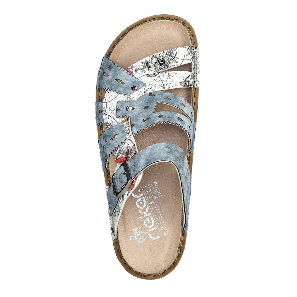 detail Dámské nazouváky RIEKER RIE-10200500-S1 modrá