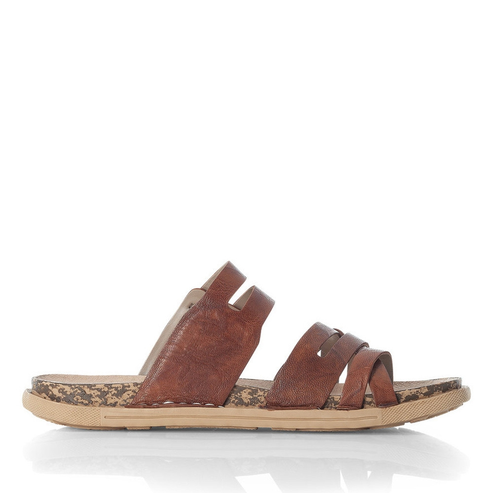 detail Dámské nazouváky RIEKER V5498-22 hnědá S1