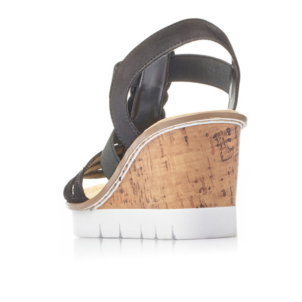 detail Dámske sandále RIEKER V55D8-00 čierna S1