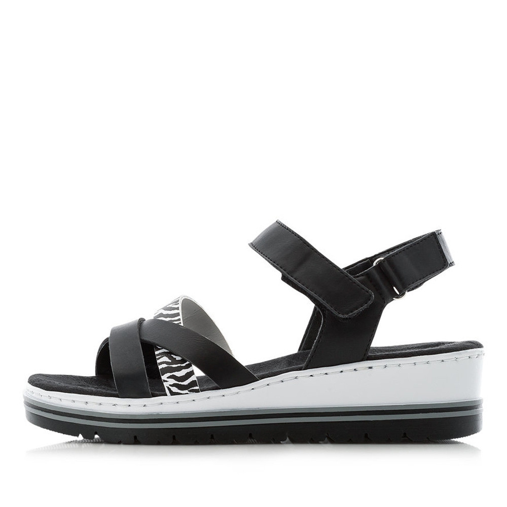 detail Dámské sandály RIEKER RIE-10200505-S1 černá