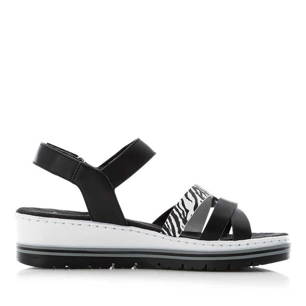 detail Dámské sandály RIEKER RIE-10200505-S1 černá