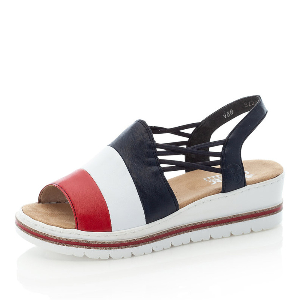 detail Dámské sandály RIEKER RIE-10200506-S1 červená