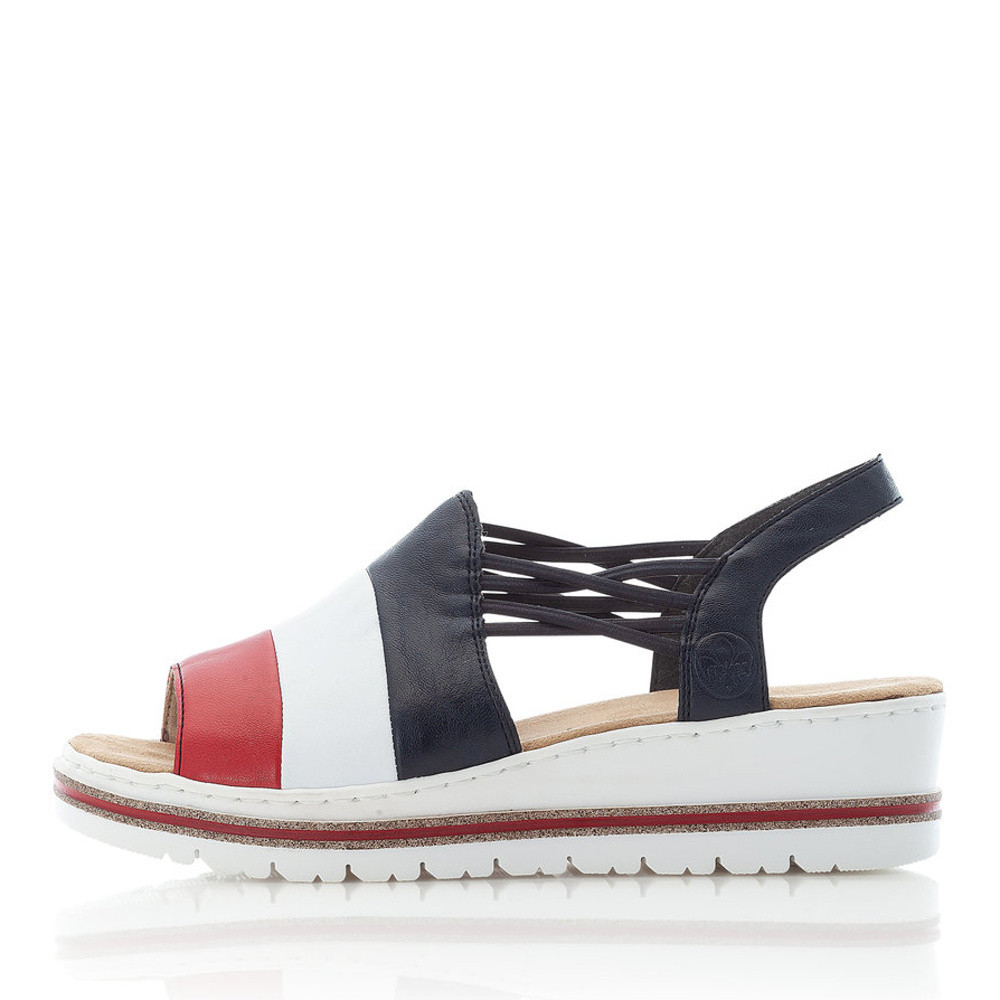 detail Dámské sandály RIEKER RIE-10200506-S1 červená