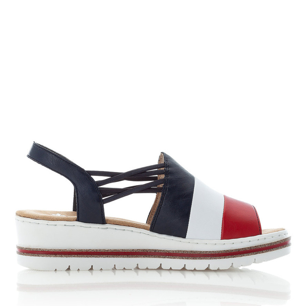 detail Dámské sandály RIEKER RIE-10200506-S1 červená