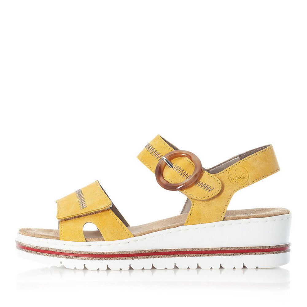 detail Dámské sandály RIEKER RIE-10200507-S1 žlutá