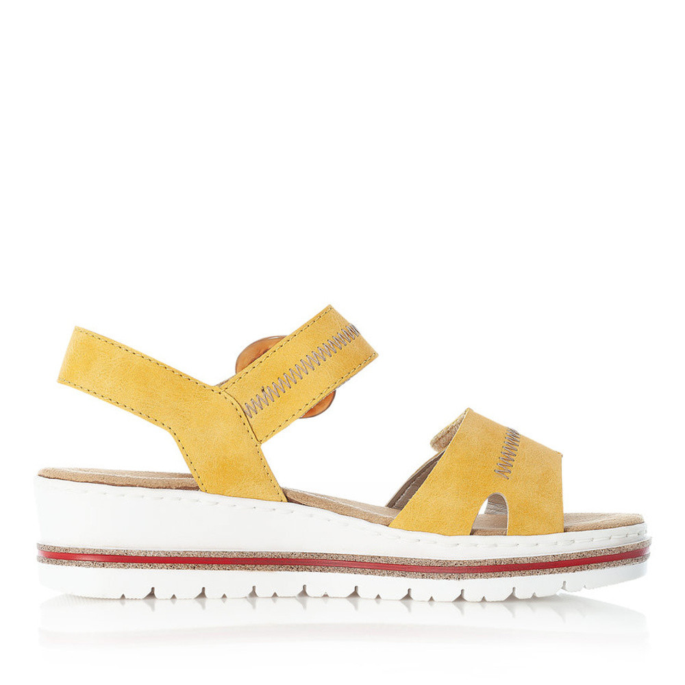 detail Dámské sandály RIEKER RIE-10200507-S1 žlutá