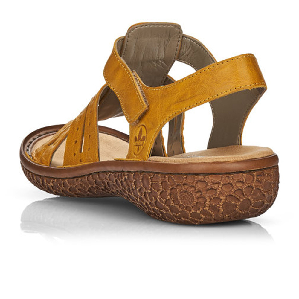 detail Dámské sandály RIEKER V6917-68 žlutá S2