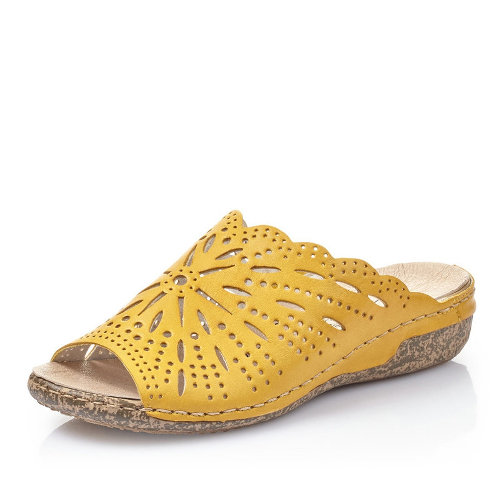 detail Dámské nazouváky RIEKER RIE-10200527-S1 žlutá