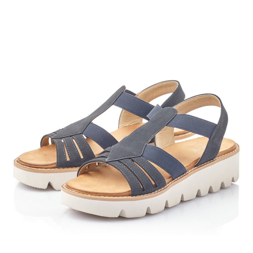 detail Dámské sandály RIEKER V7371-14 modrá S1