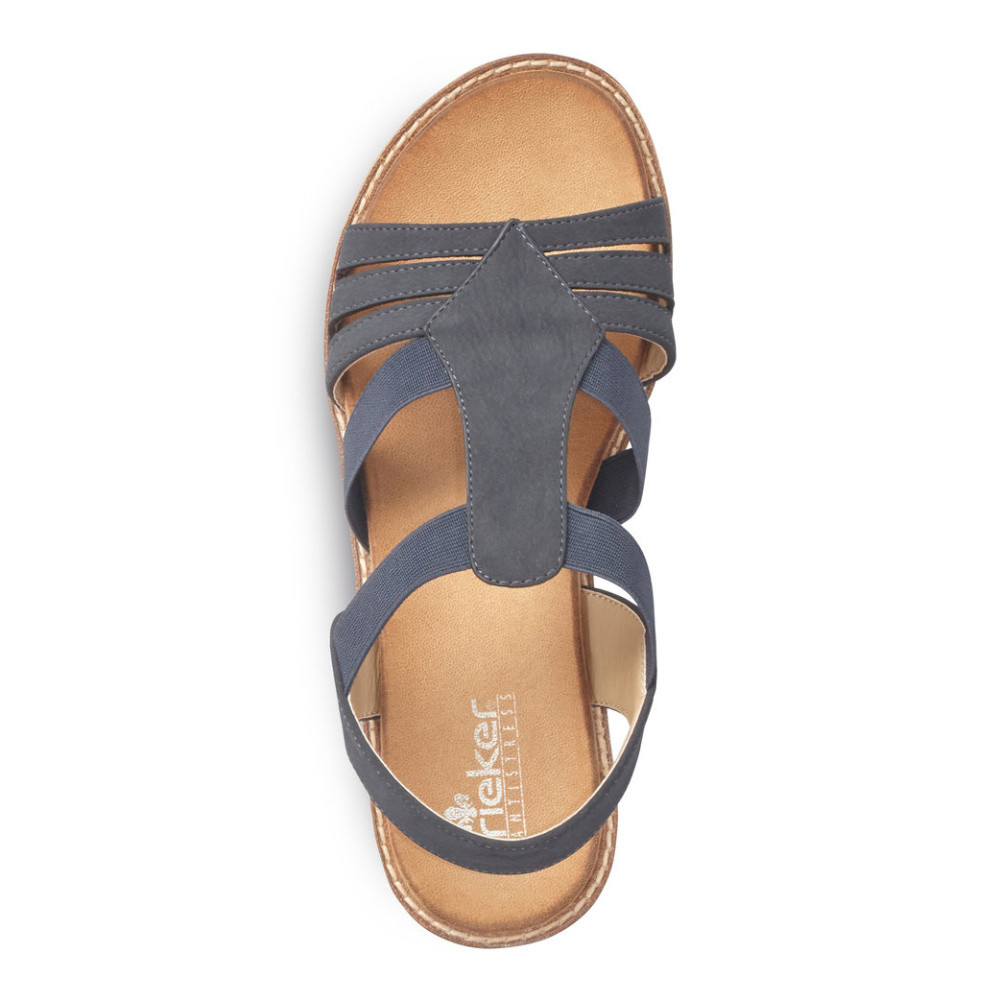 detail Dámské sandály RIEKER V7371-14 modrá S1