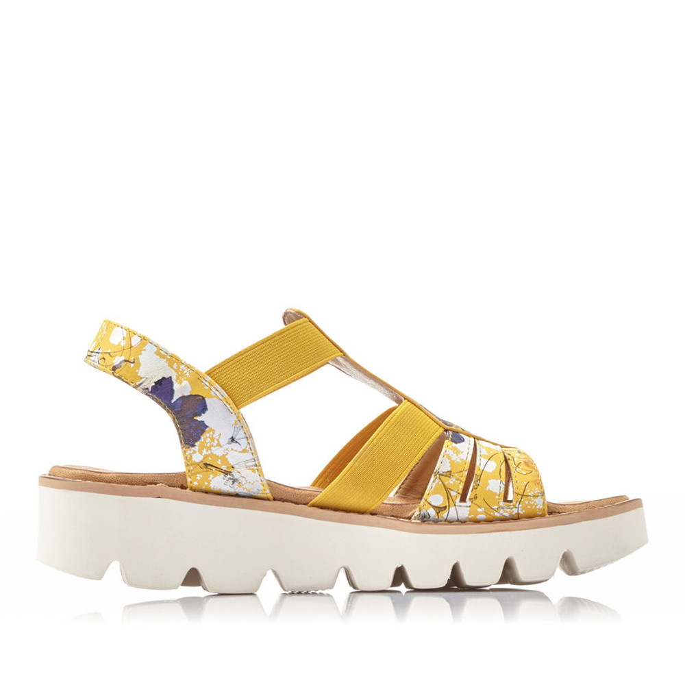detail Dámské sandály RIEKER RIE-10200530-S1 žlutá