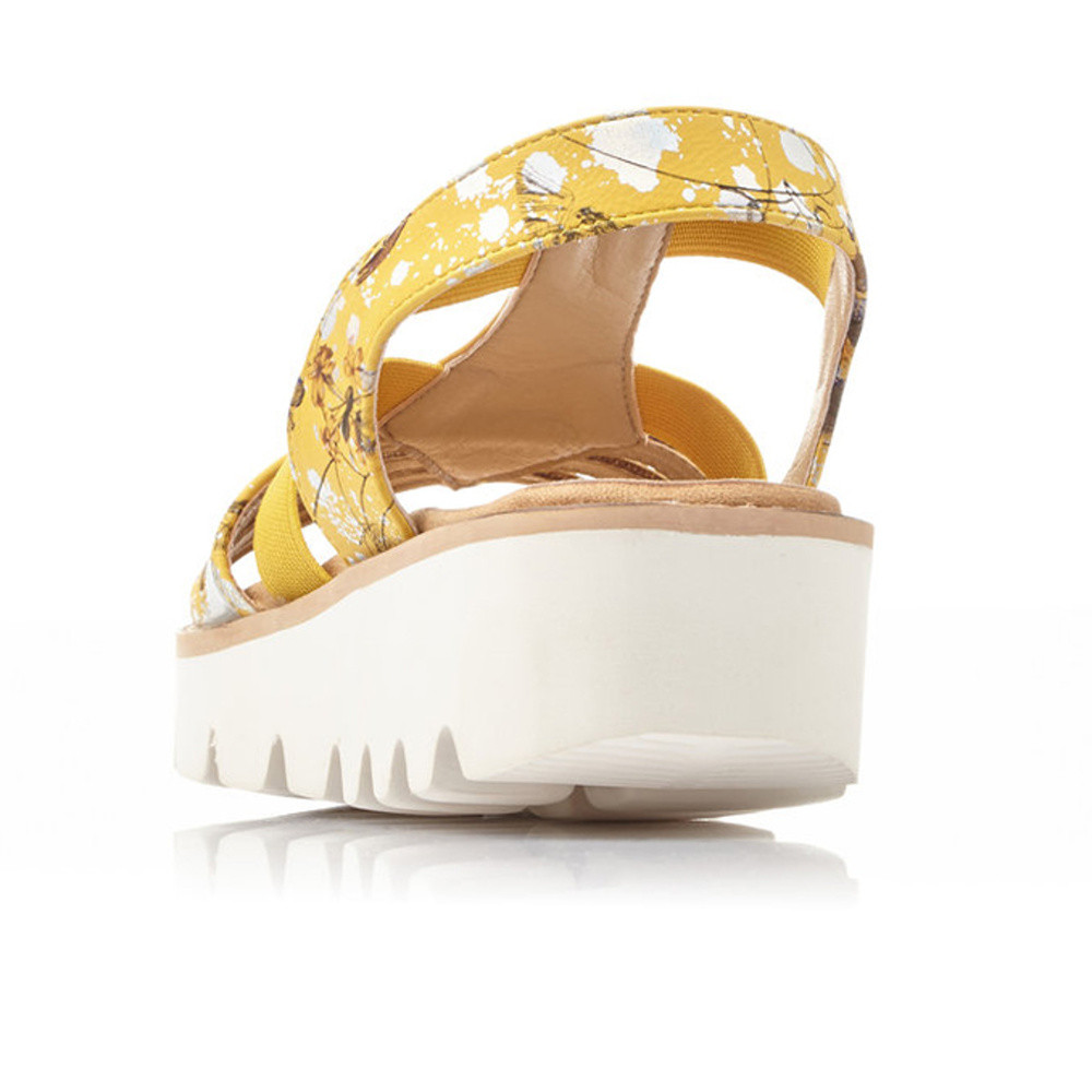 detail Dámské sandály RIEKER RIE-10200530-S1 žlutá