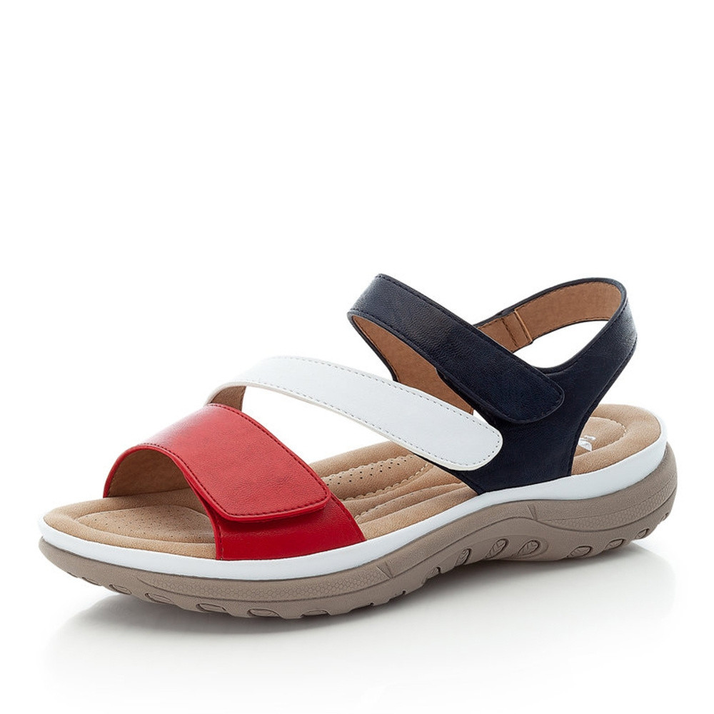 detail Dámské sandály RIEKER V8872-33 červená S1