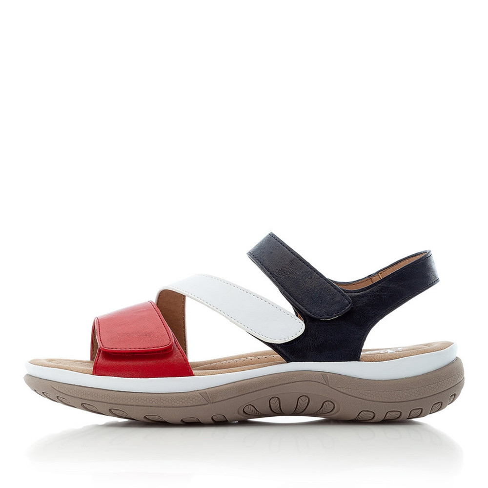 detail Dámské sandály RIEKER V8872-33 červená S1