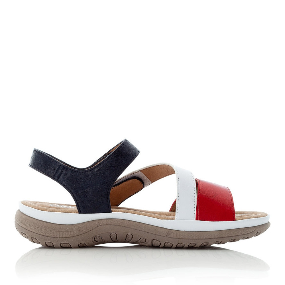 detail Dámské sandály RIEKER V8872-33 červená S1