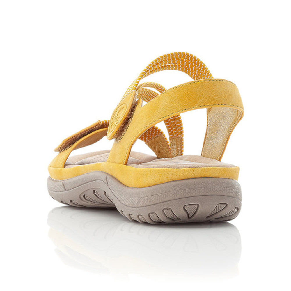 detail Dámské sandály RIEKER V8873-68 žlutá S2