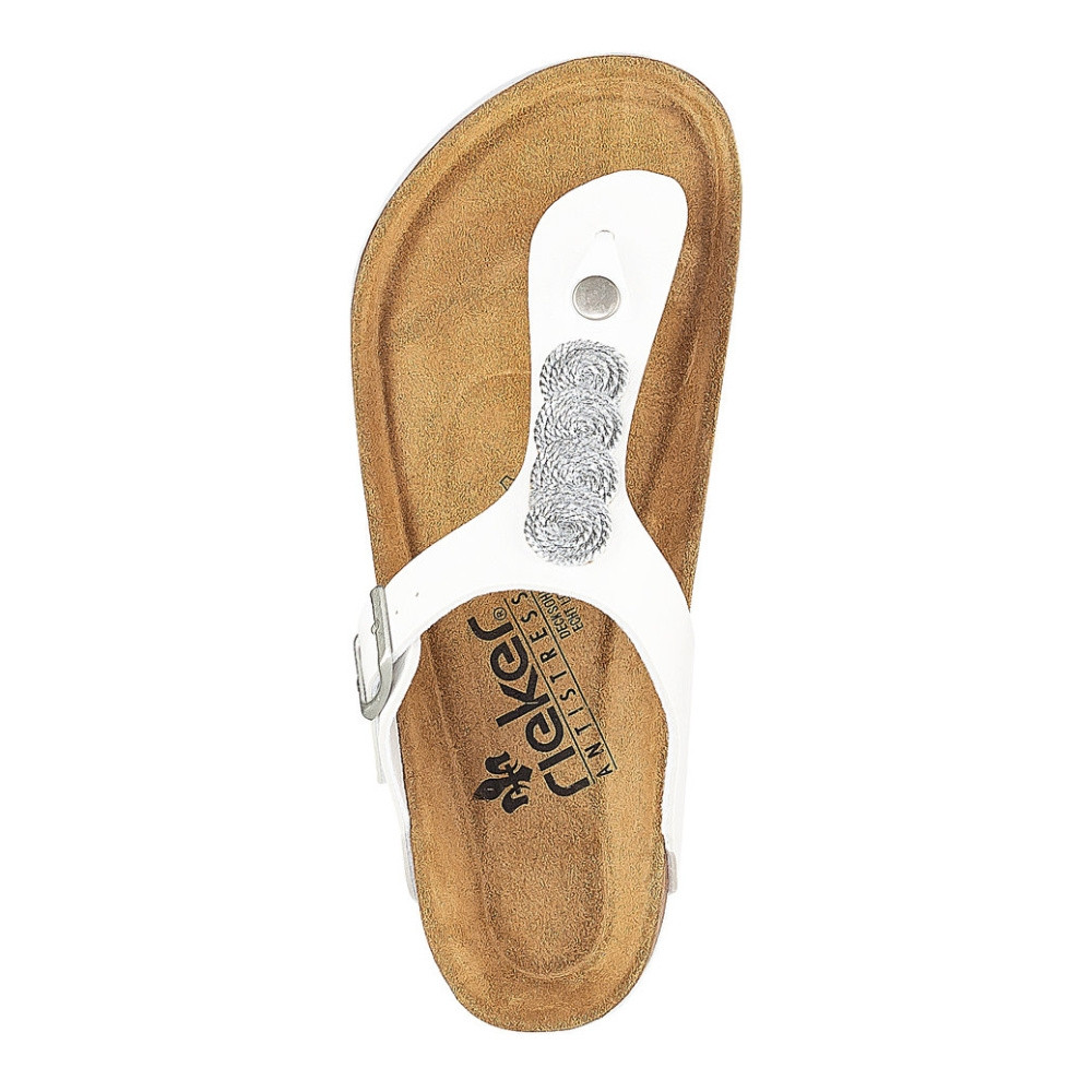 detail Dámské žabky RIEKER RIE-10200560-S1 bílá