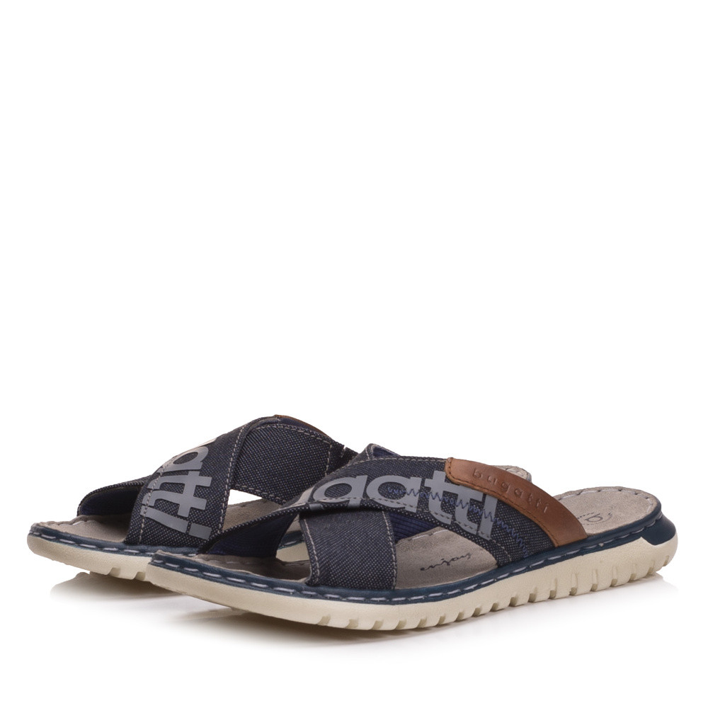 detail Pánské nazouváky BUGATTI 70785-4100 modrá S1