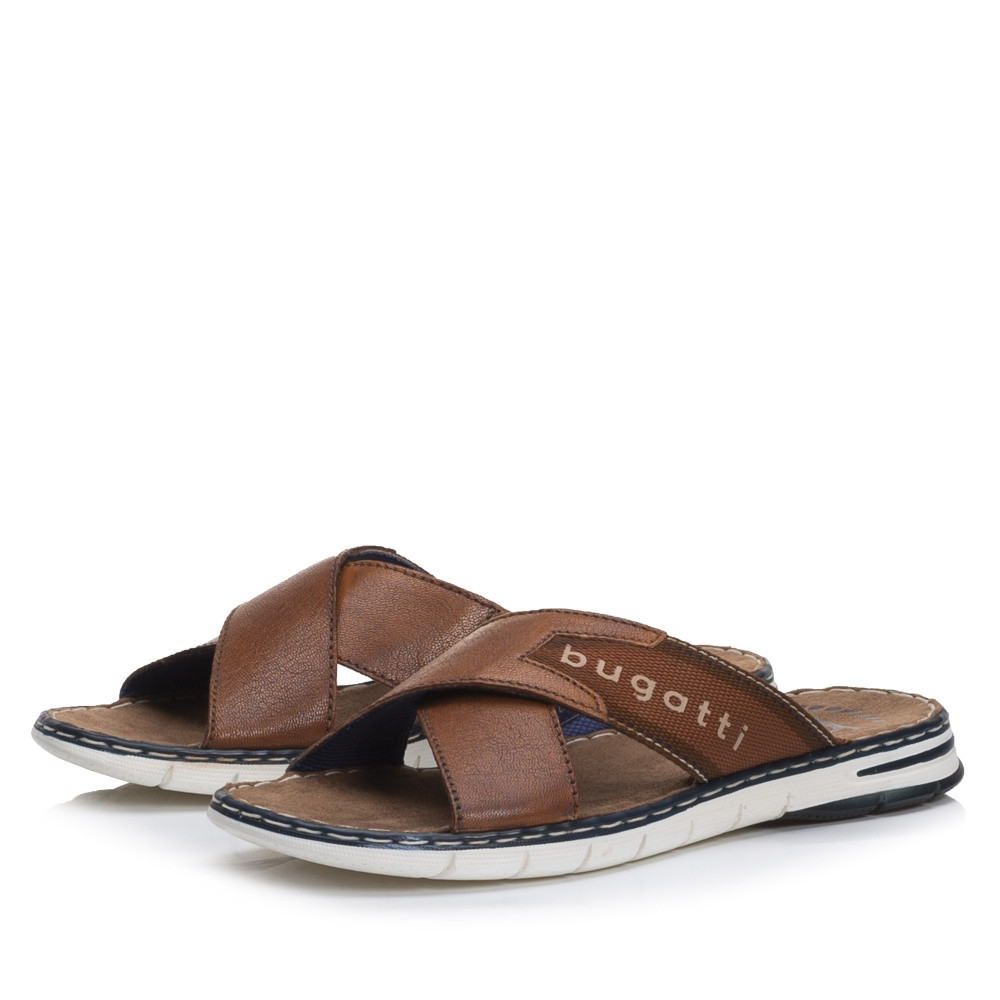 detail Pánské nazouváky BUGATTI A3281-6363 hnědá S1