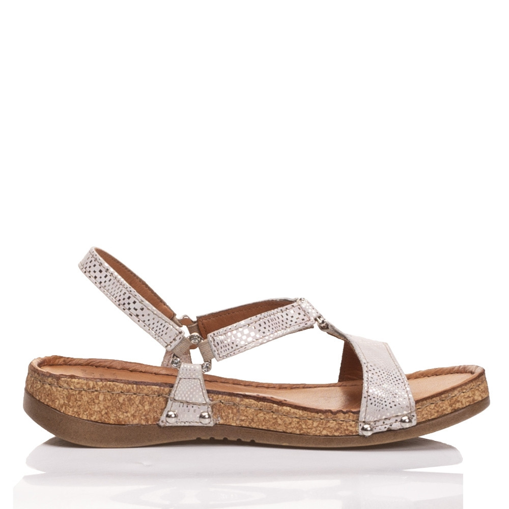 detail Dámské sandály IBERIUS 203-642 stříbrná S1