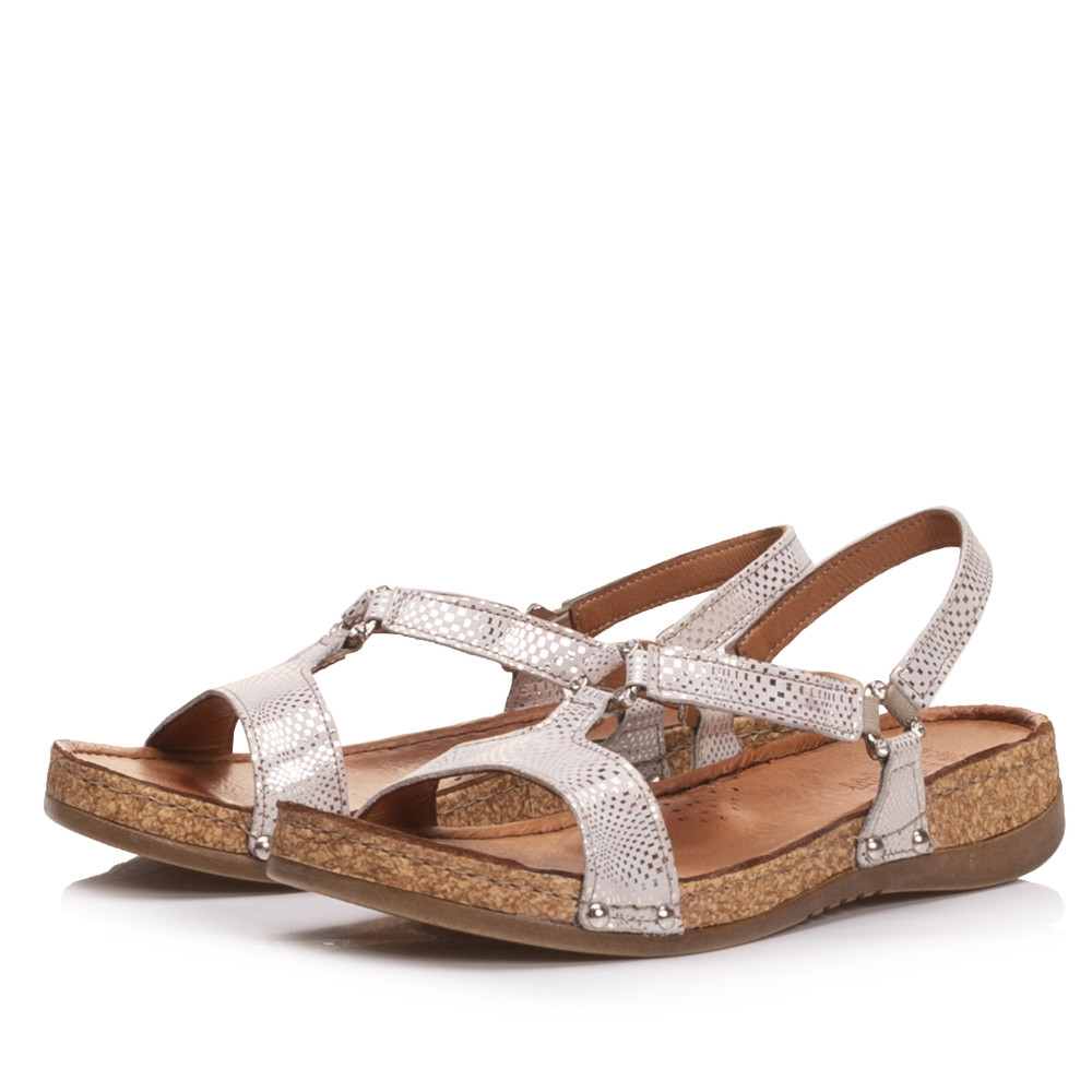 detail Dámské sandály IBERIUS 203-642 stříbrná S1