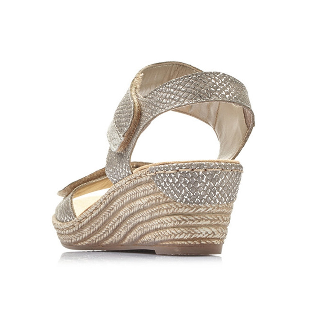 detail Dámské sandály RIEKER RIE-10200899-S1 stříbrná