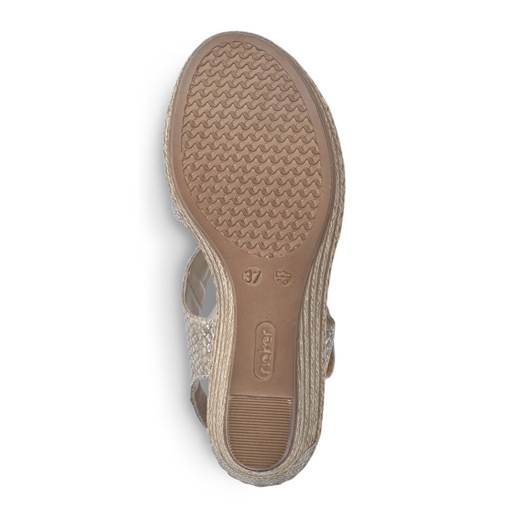 detail Dámské sandály RIEKER RIE-10200899-S1 stříbrná