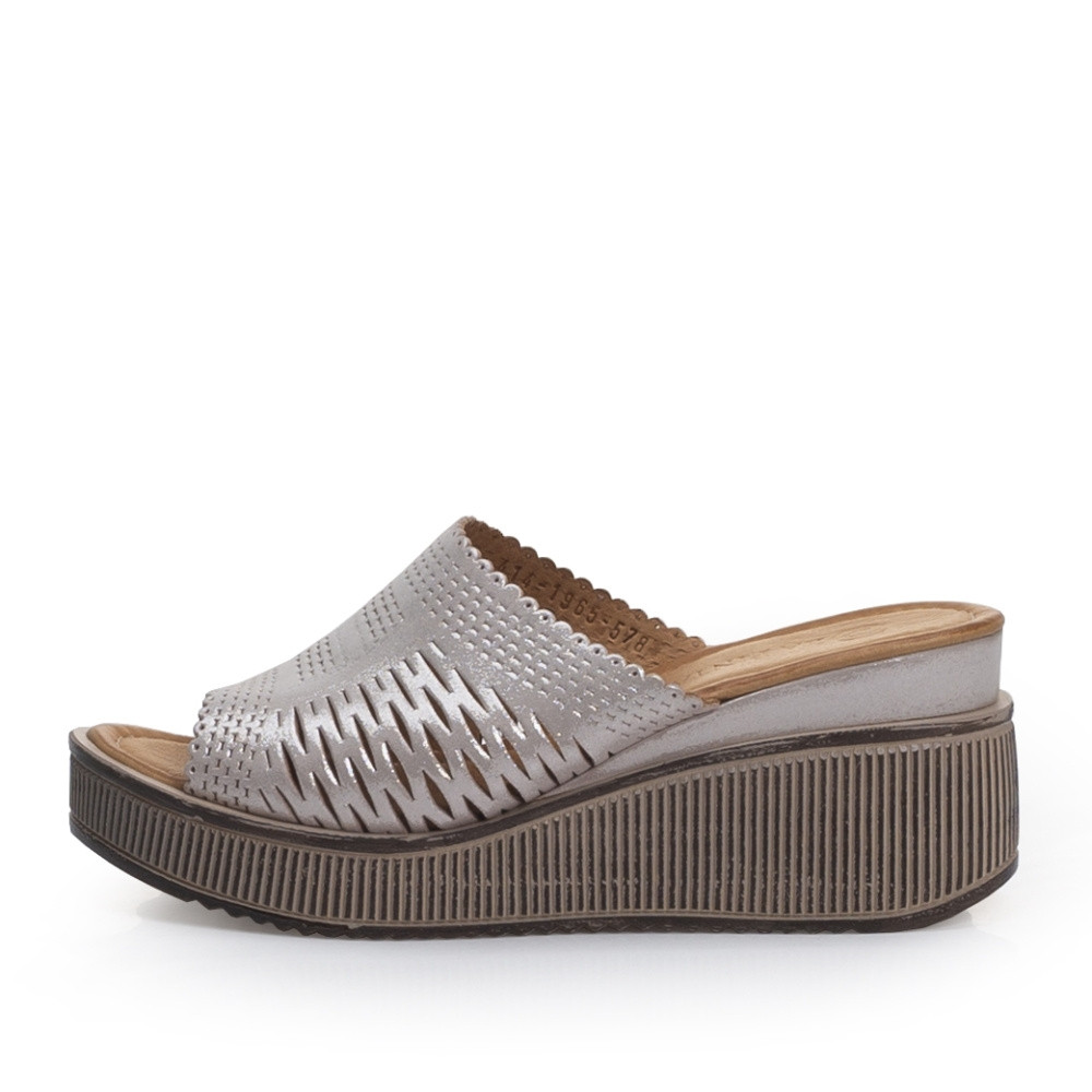 detail Dámské nazouváky IBERIUS 0414-1965-20Y stříbrná S1