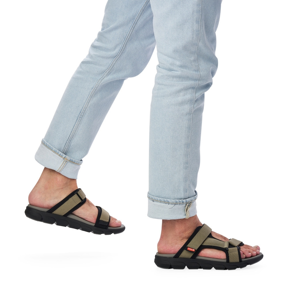 detail Pánské nazouváky RIEKER REVOLUTION 20801-52 zelená S2