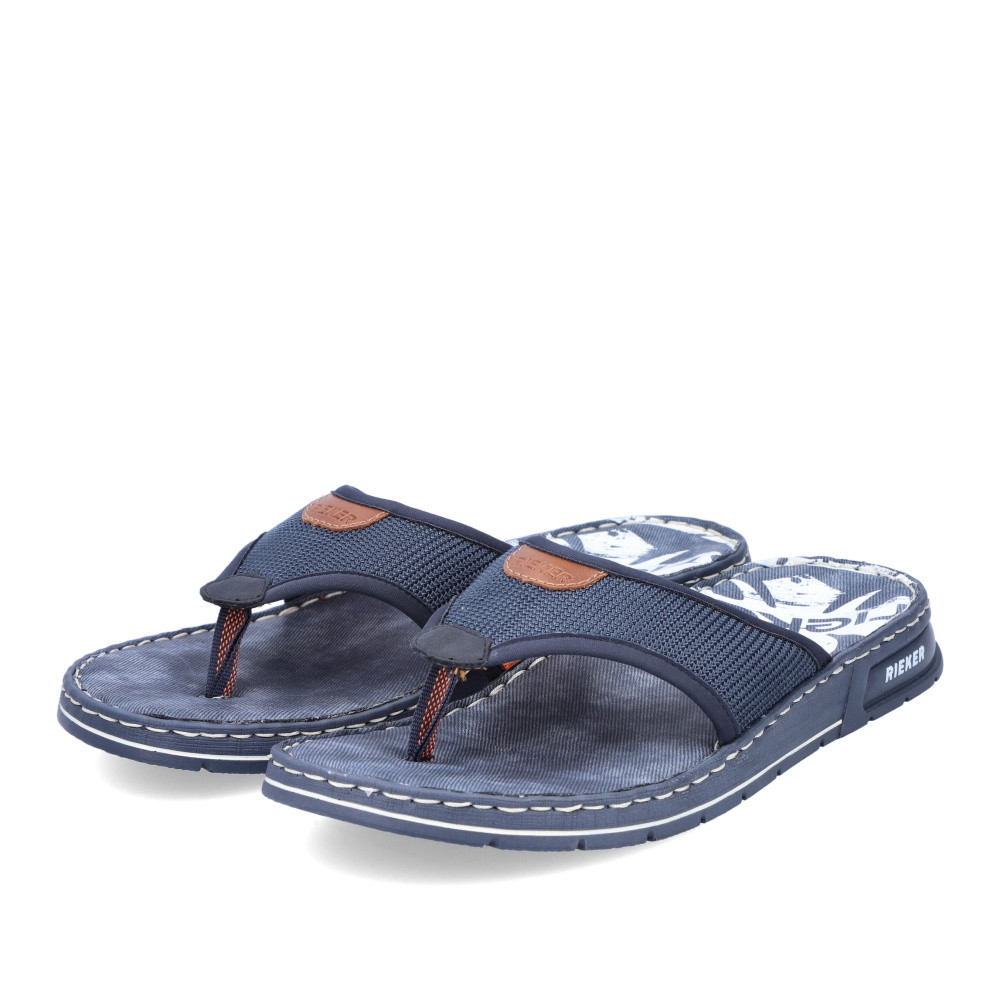 detail Pánské žabky RIEKER RIE-10200961-S2 modrá