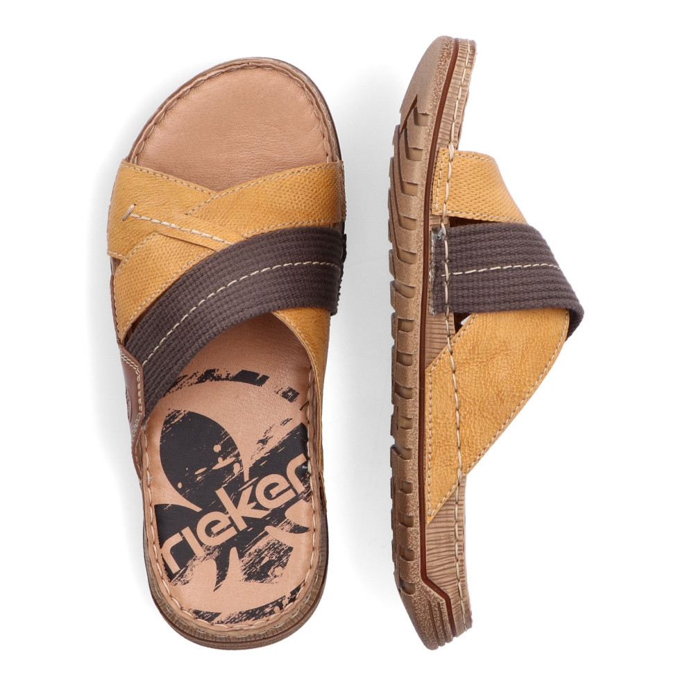 detail Pánské nazouváky RIEKER 21995-68 žlutá S2