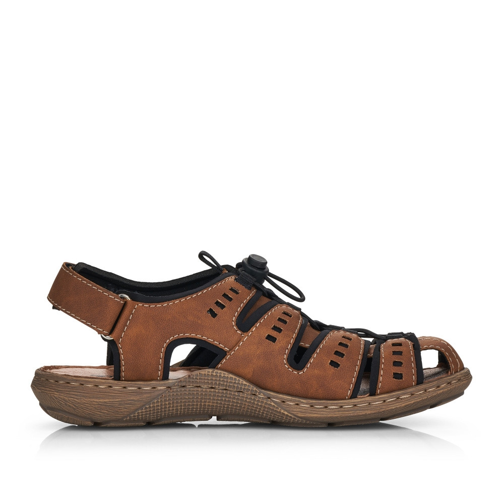 detail Pánské sandály RIEKER RIE-10200964-S2 hnědá