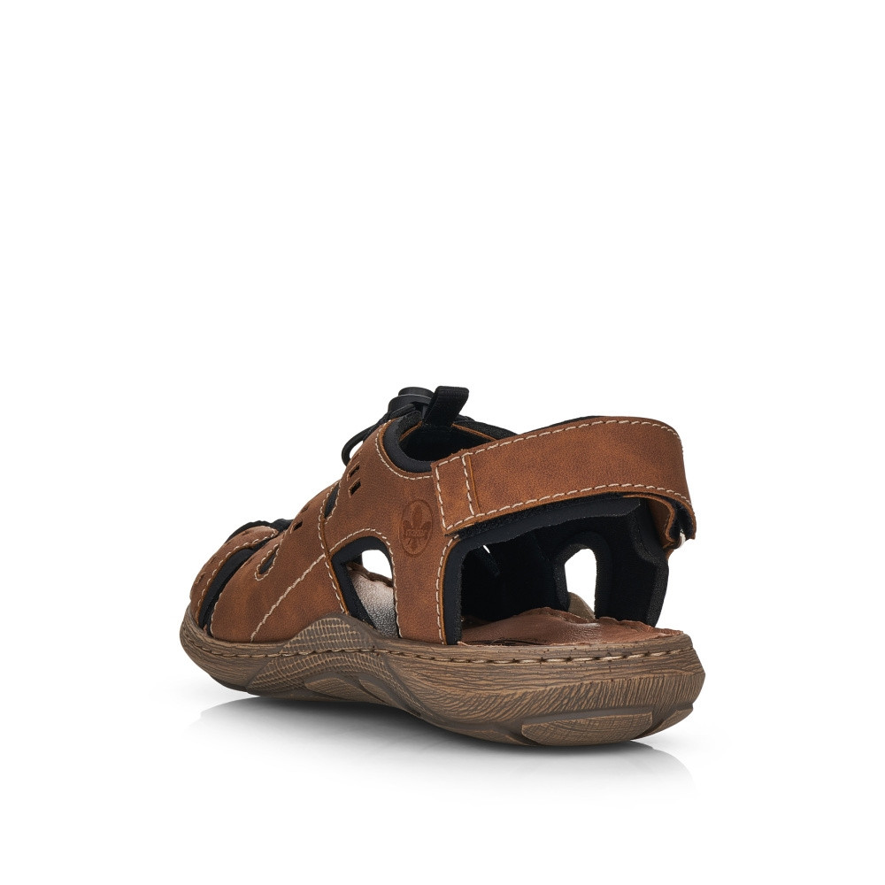detail Pánské sandály RIEKER RIE-10200964-S2 hnědá