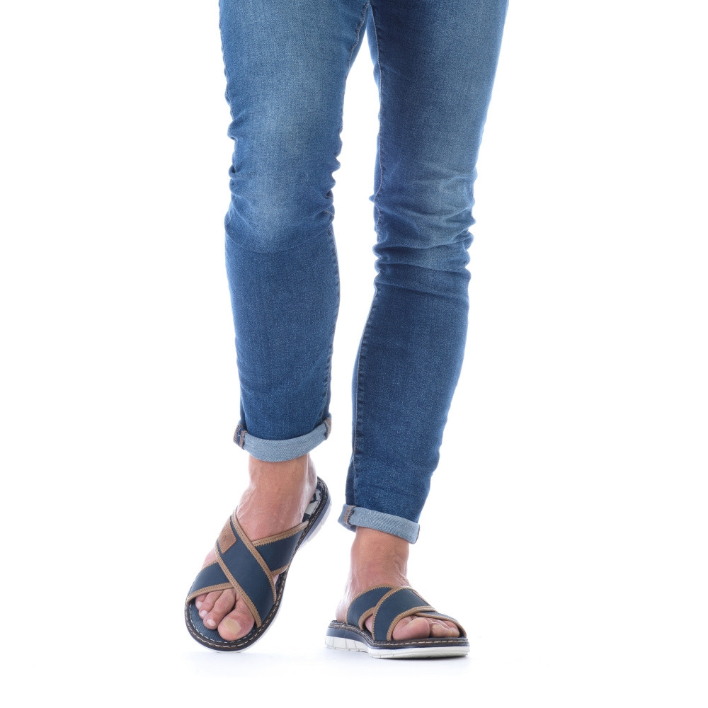 detail Pánské nazouváky RIEKER RIE-10200972-S2 modrá