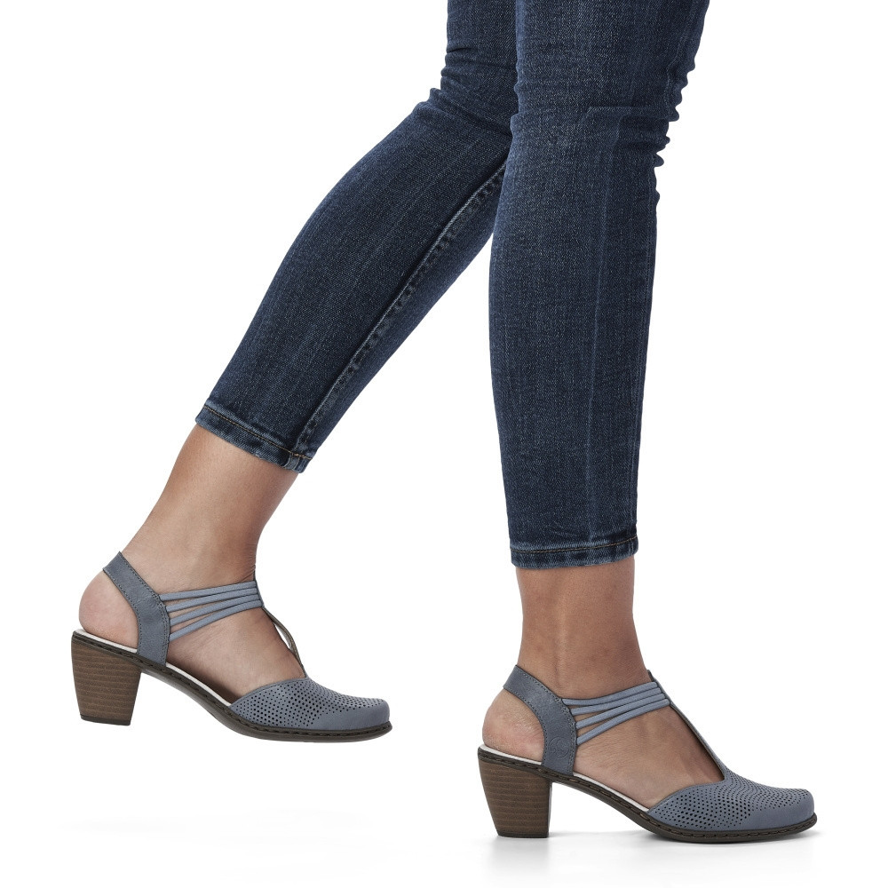 detail Dámské sandály RIEKER RIE-10200974-S2 modrá