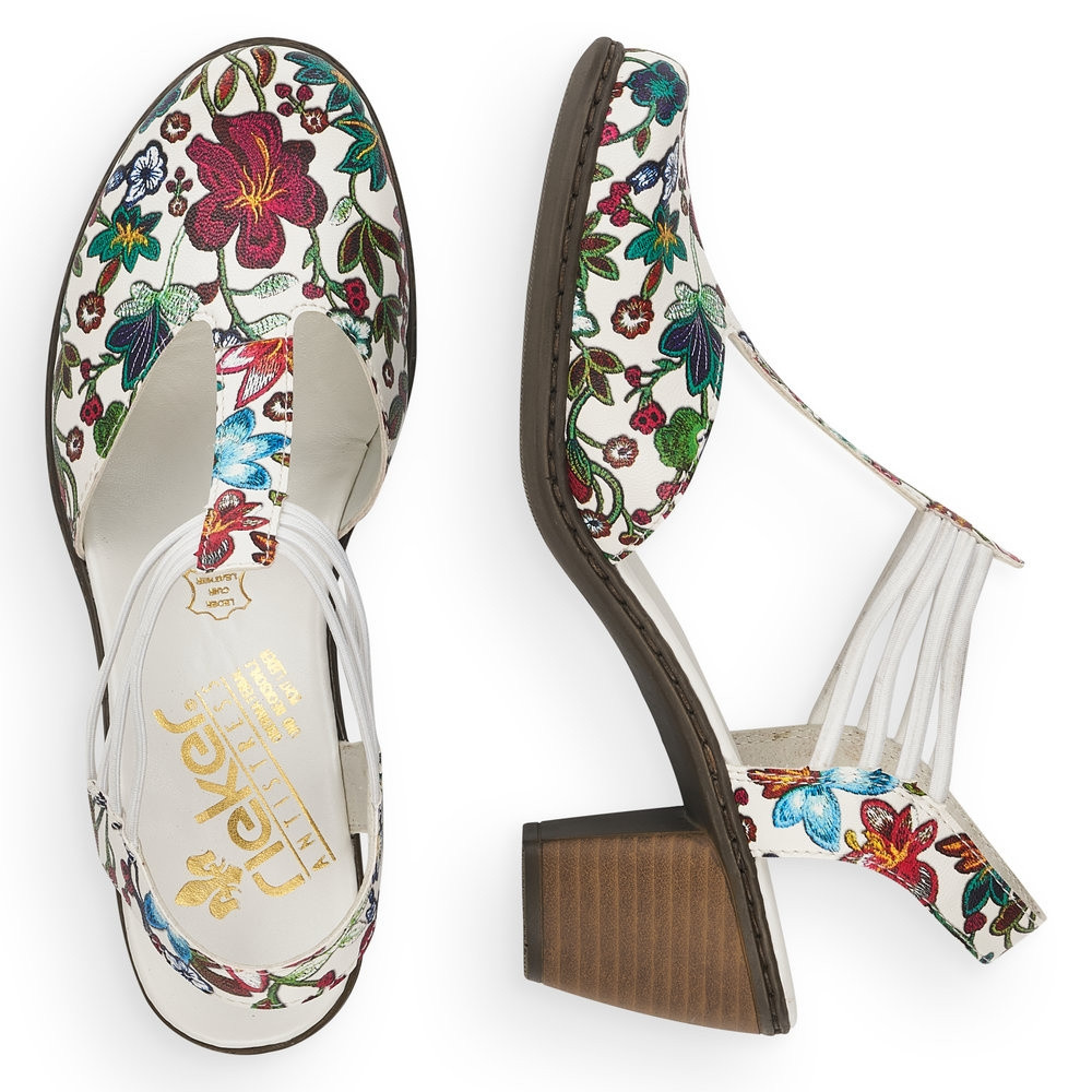 detail Dámské sandály RIEKER RIE-10200975-S2 bílá