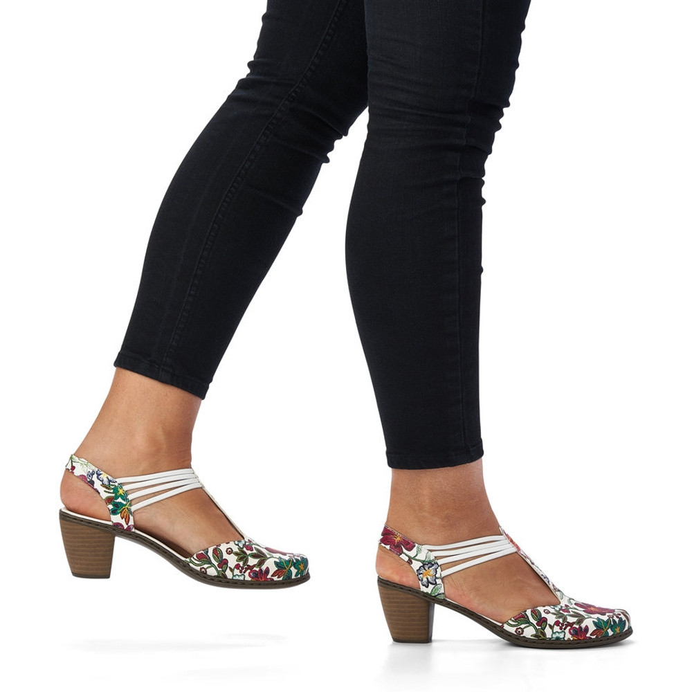 detail Dámské sandály RIEKER RIE-10200975-S2 bílá