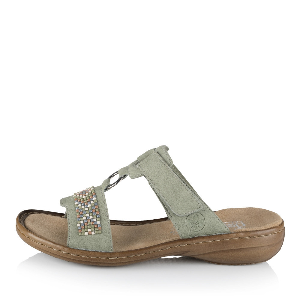 detail Dámské nazouváky RIEKER RIE-10200982-S2 zelená